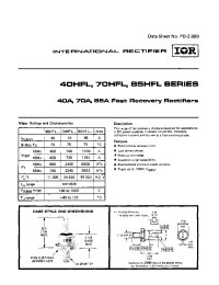Datasheet 40HFL60S05 manufacturer IRF